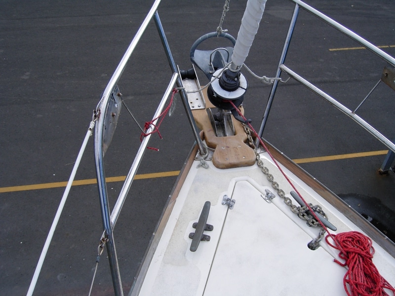 Damage repaired from other boat breaking free