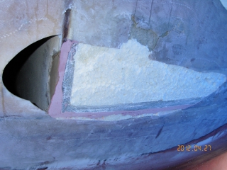 Fibreglass hull repair process Fibreglass hull repair process