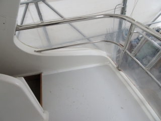 Rot repair flybridge completed Rot repair flybridge completed